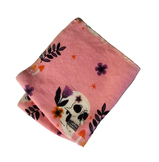 Individual Paperless Towels - Pink Skulls SALE - 5 LEFT!!