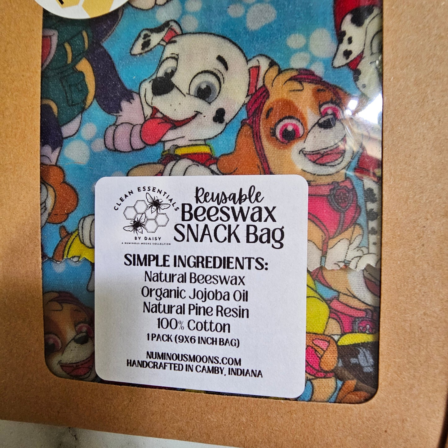 Beeswax Snack Bag - Multiple Prints Available