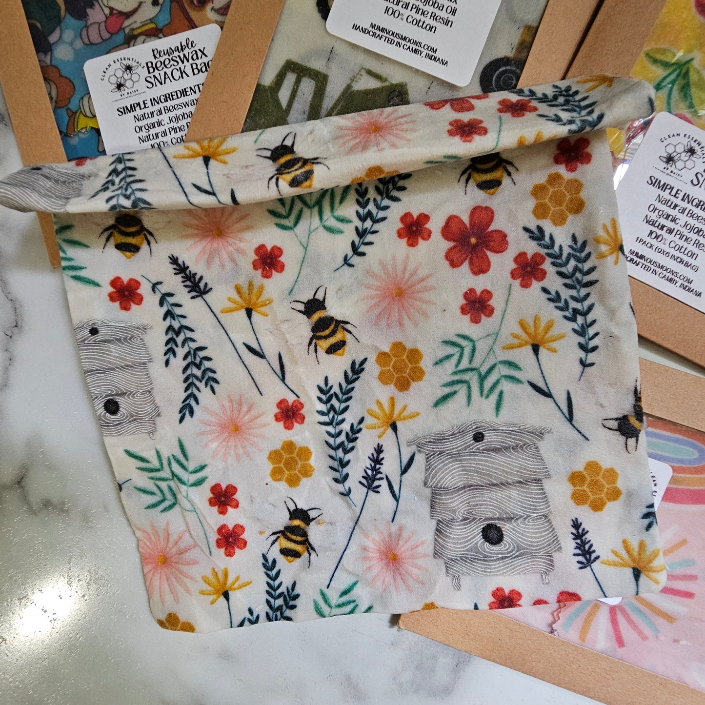 Beeswax Snack Bag - Multiple Prints Available