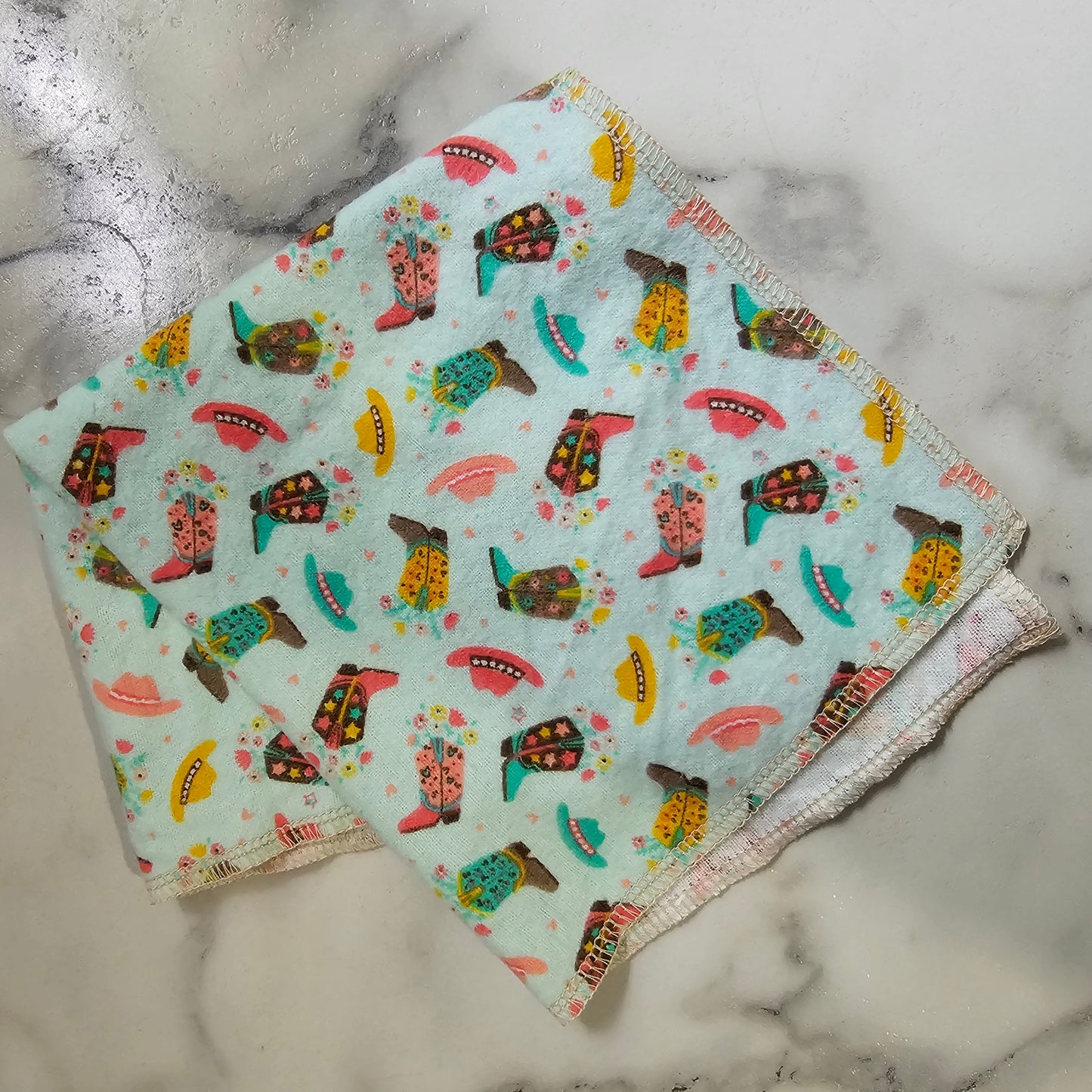 Individual Paperless Towel - Cowboy Boots