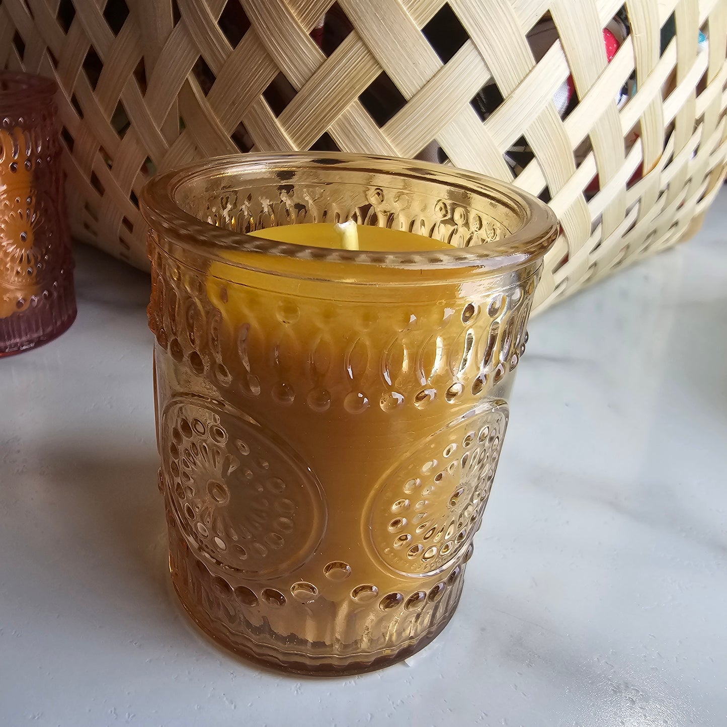 100% Beeswax Votive & Holder Gift Set