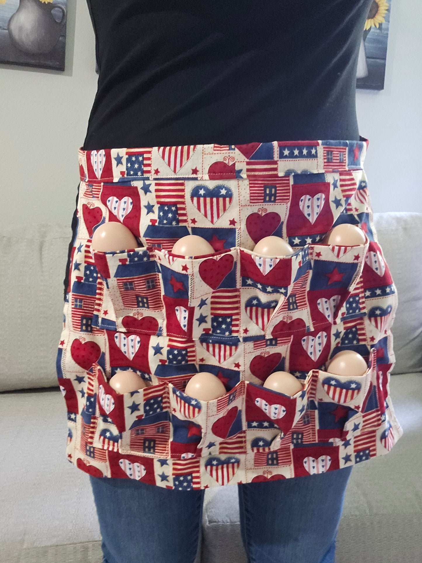 America Egg Gathering Apron - Adult size