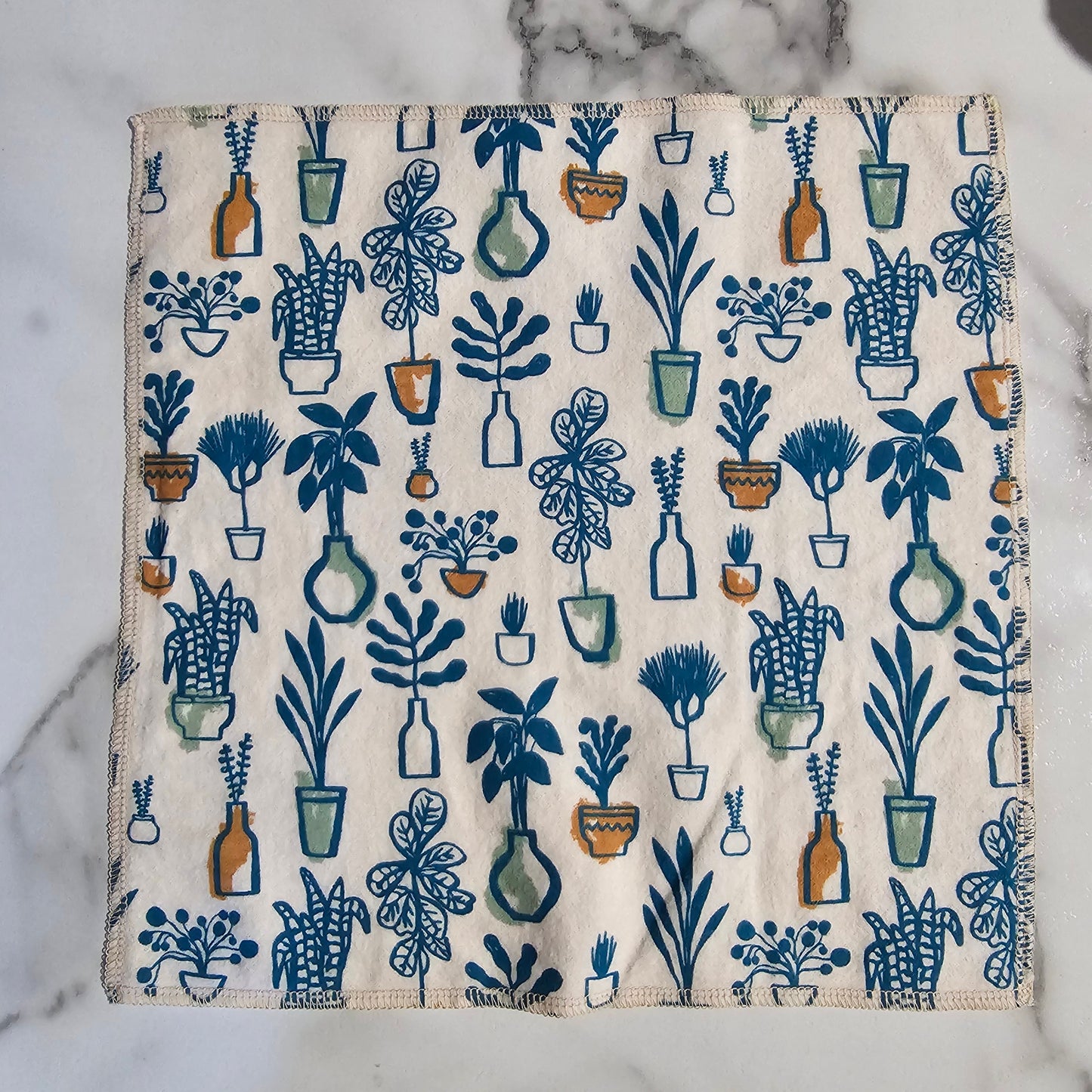 Individual Paperless Towel - Plants Print