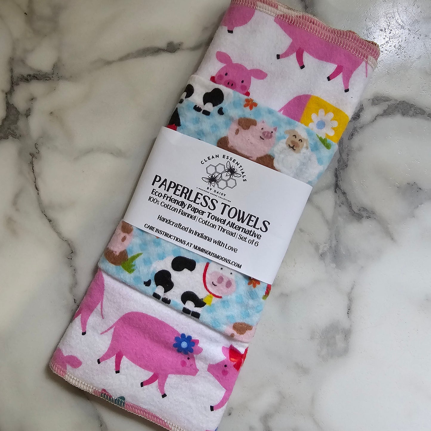Paperless Towels - Farm & Pig Set - LAST ONE!