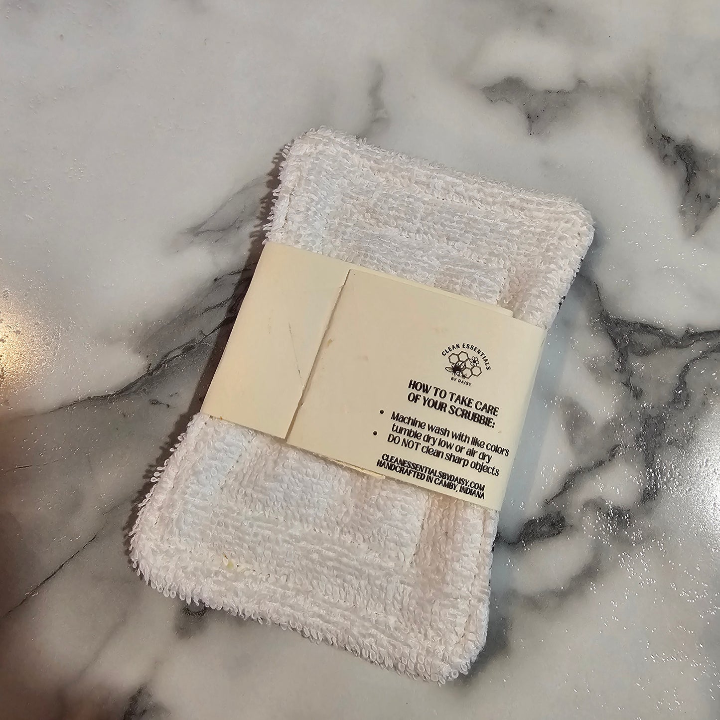 100% Cotton Dish Scrubbie, Bees