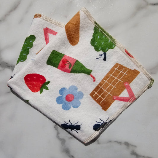 Individual Paperless Towel - Picnic Print