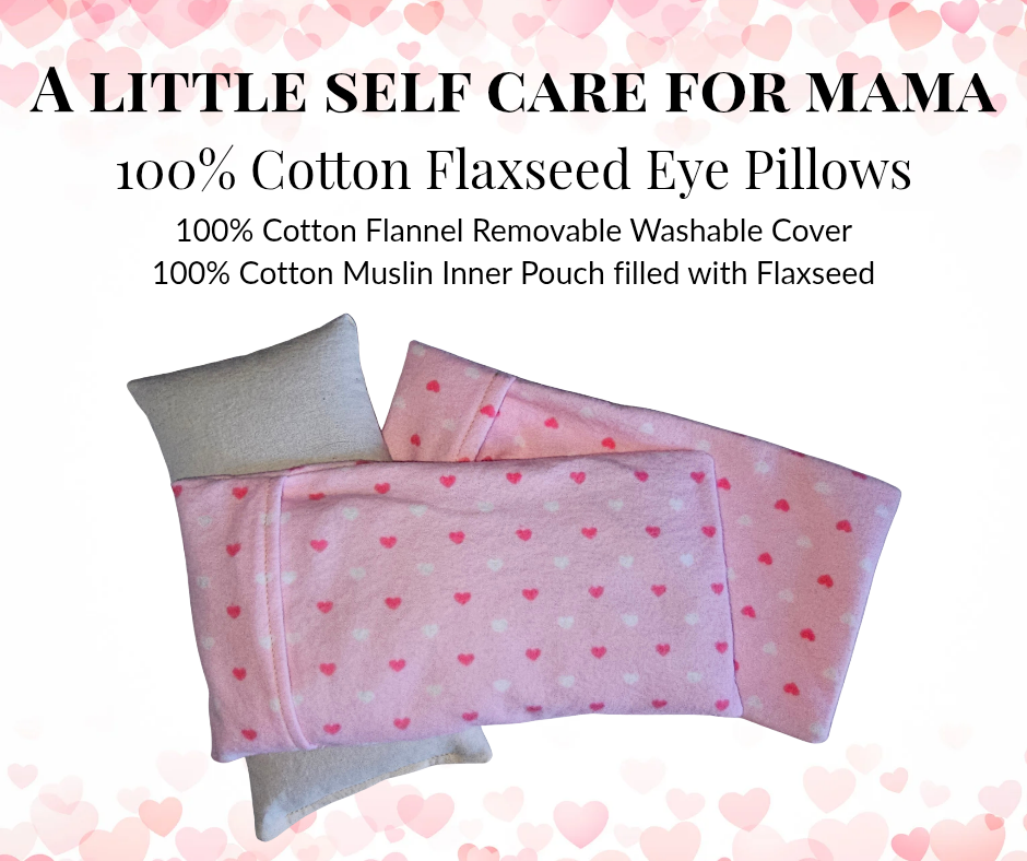 Flaxseed Eye Pillow Cozy or Cool – No Cords, No Chemicals!