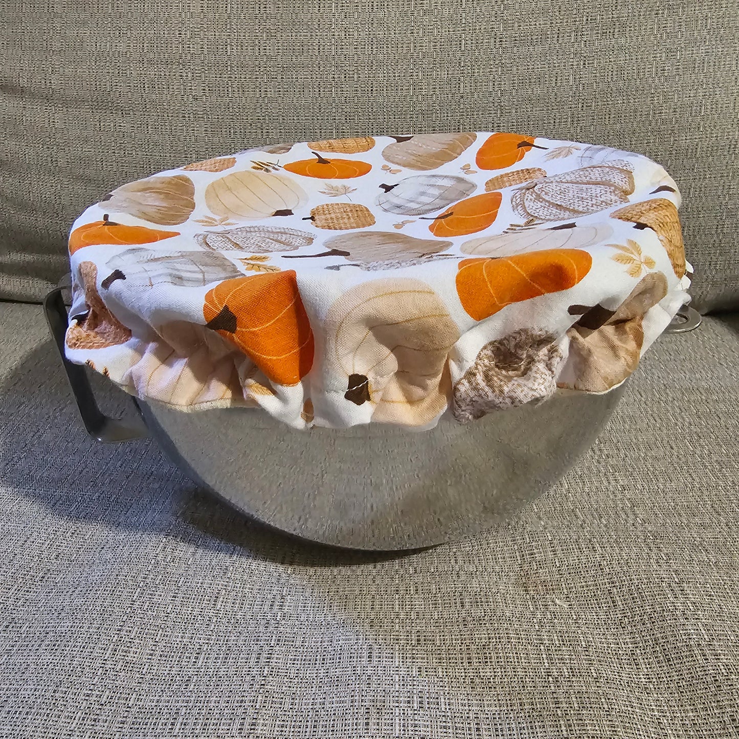 Autumn Sunflowers Cotton Bowl Cover, Kitchen Aid Mixer Bowl Cover